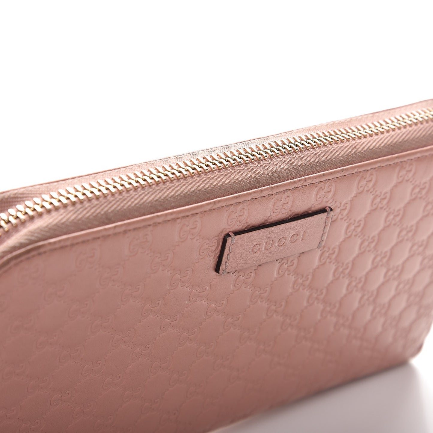 Microguccissima Zip Around Wallet Soft Pink