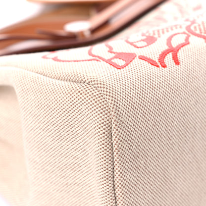Hermes Vache Hunter Toile Pegase Pop Herbag Zip Retourne 31 PM Capucine Ecru 10 of 13