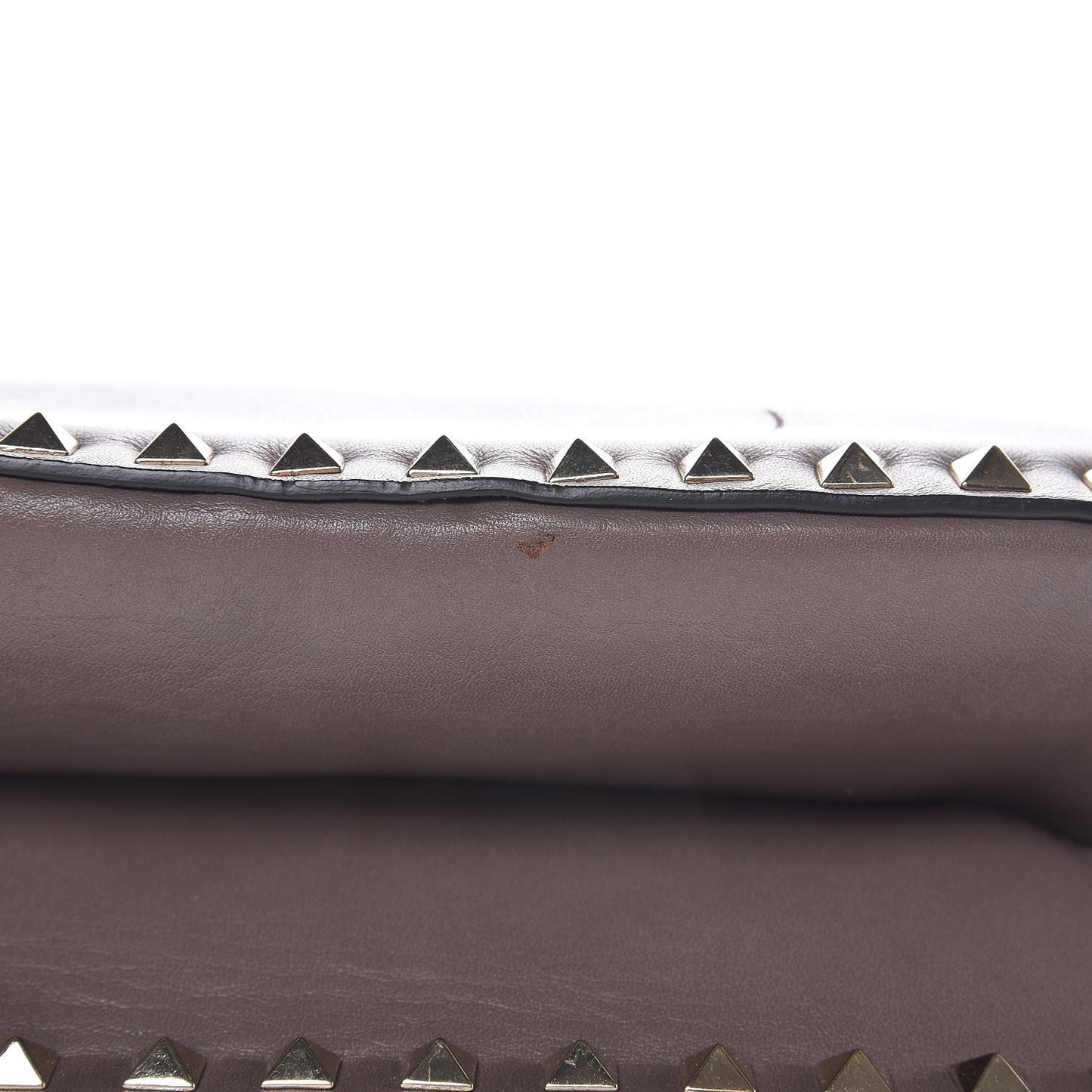 Vitello Rockstud Shoulder Satchel Taupe