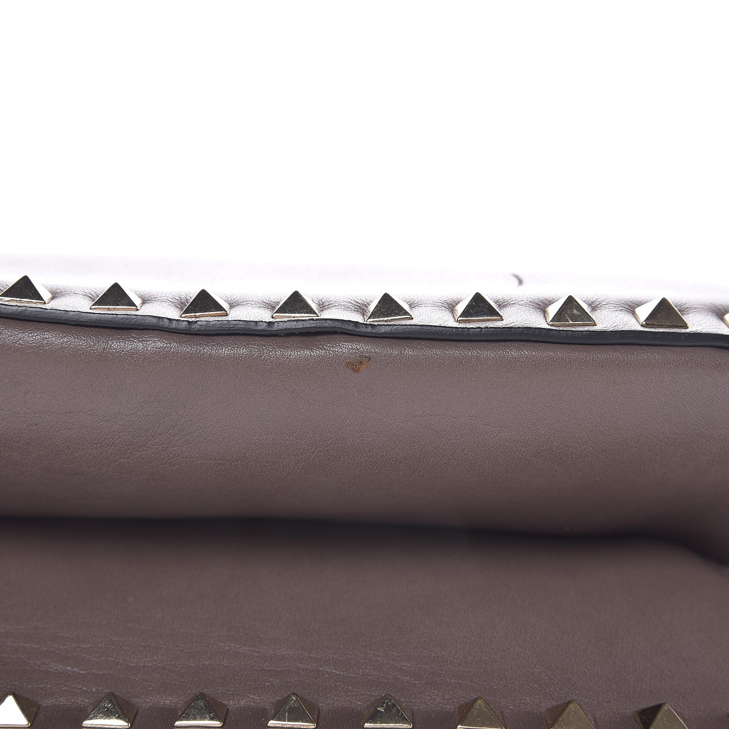 Valentino Garavani Vitello Rockstud Shoulder Satchel Taupe 8 of 10