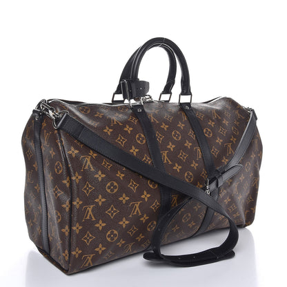 Louis Vuitton Monogram Macassar Keepall Bandouliere 45 4 of 8