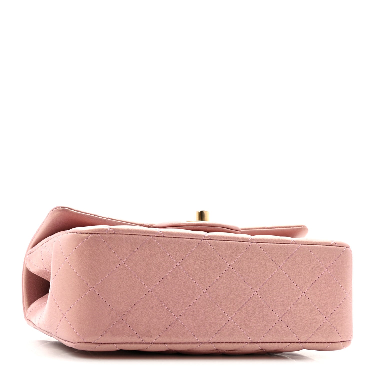 Chanel Iridescent Lambskin Quilted Mini Top Handle Rectangular Flap Pink 4 of 13