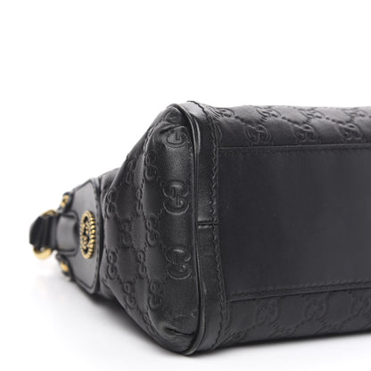 Gucci Guccissima Small Scarlett Studded Interlocking G Hobo Black 6 of 9