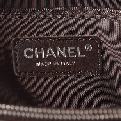 Chanel Caviar Quilted Grand Shopping Tote GST Dark Brown 8 of 26