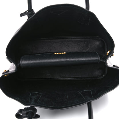 Prada Saffiano Cuir Small Double Bag Black 5 of 34