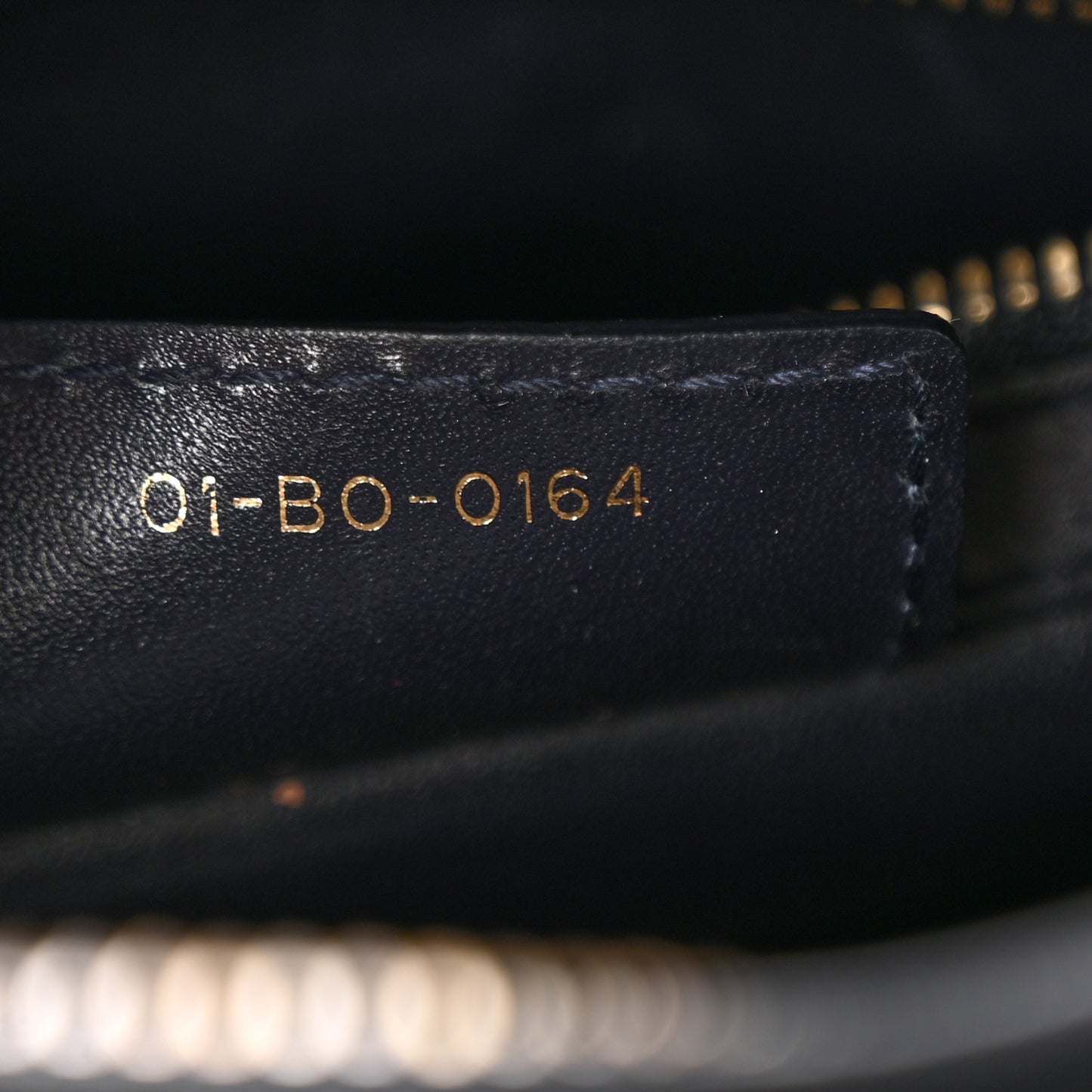 Calfskin Pockets Medium Lady Dior Blue