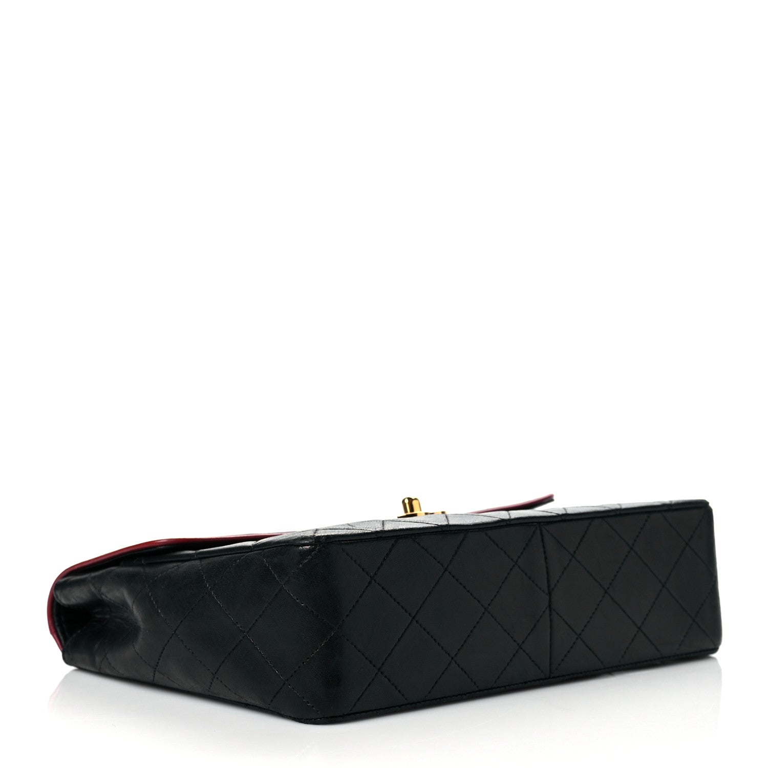 Chanel Lambskin Quilted Bi-Color Small Single Flap Black 3 of 13
