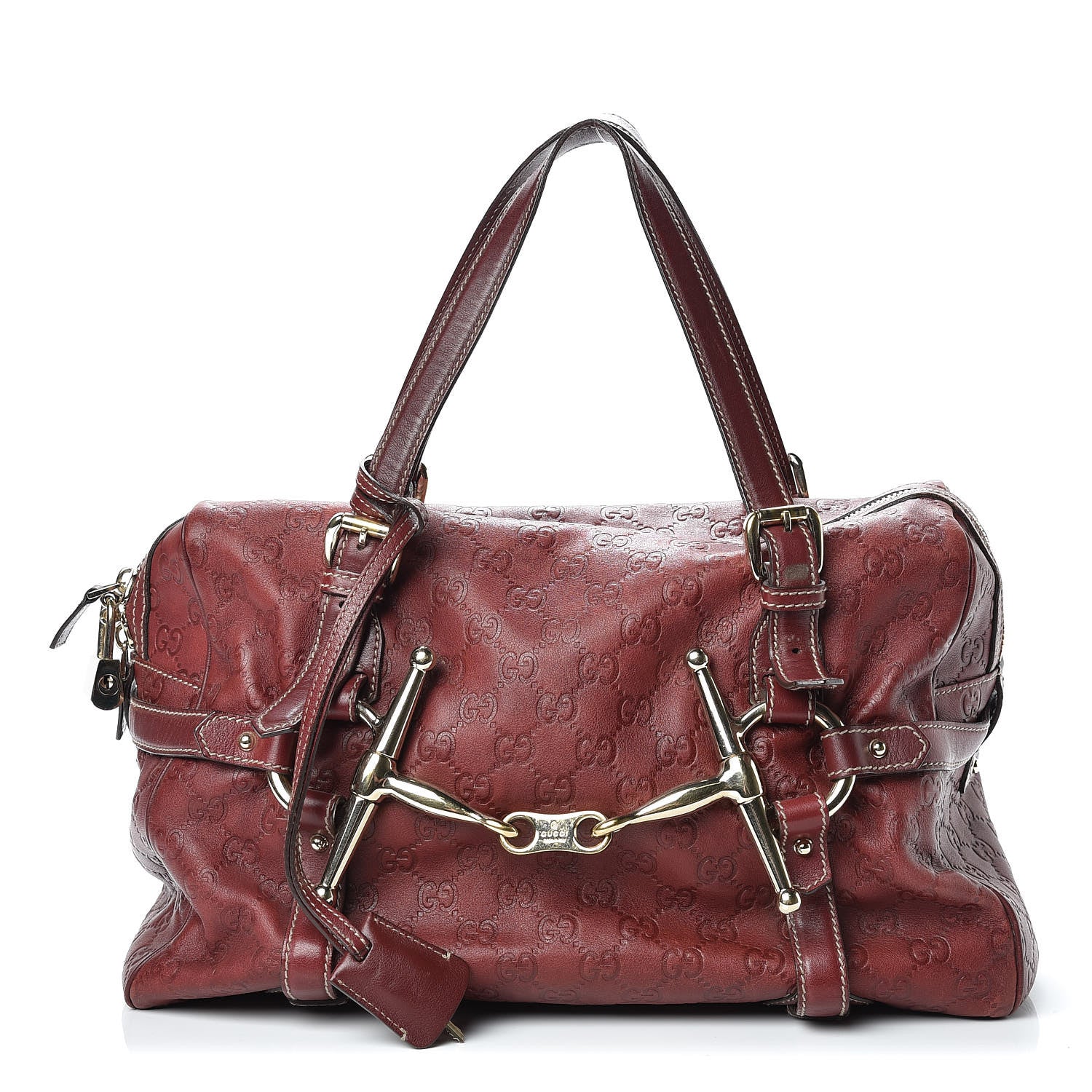 Gucci Guccissima 85th Anniversary Large Boston Rusty Red 1 of 20