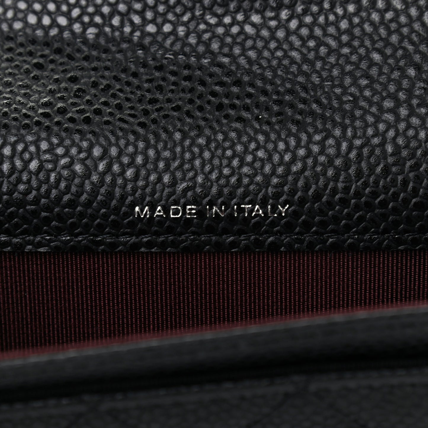 Caviar Quilted Flap Card Holder Wallet Black