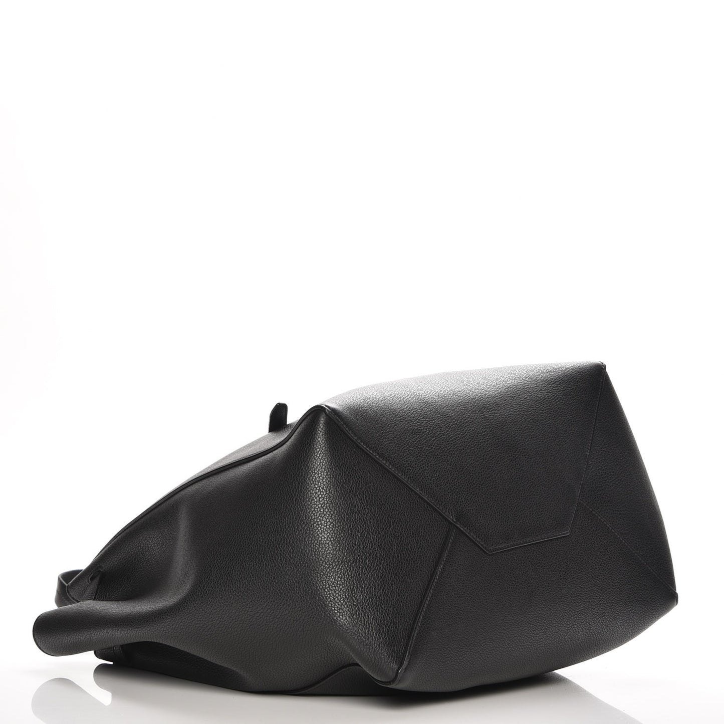 Soft Grained Calfskin Small Belt Cabas Phantom Black