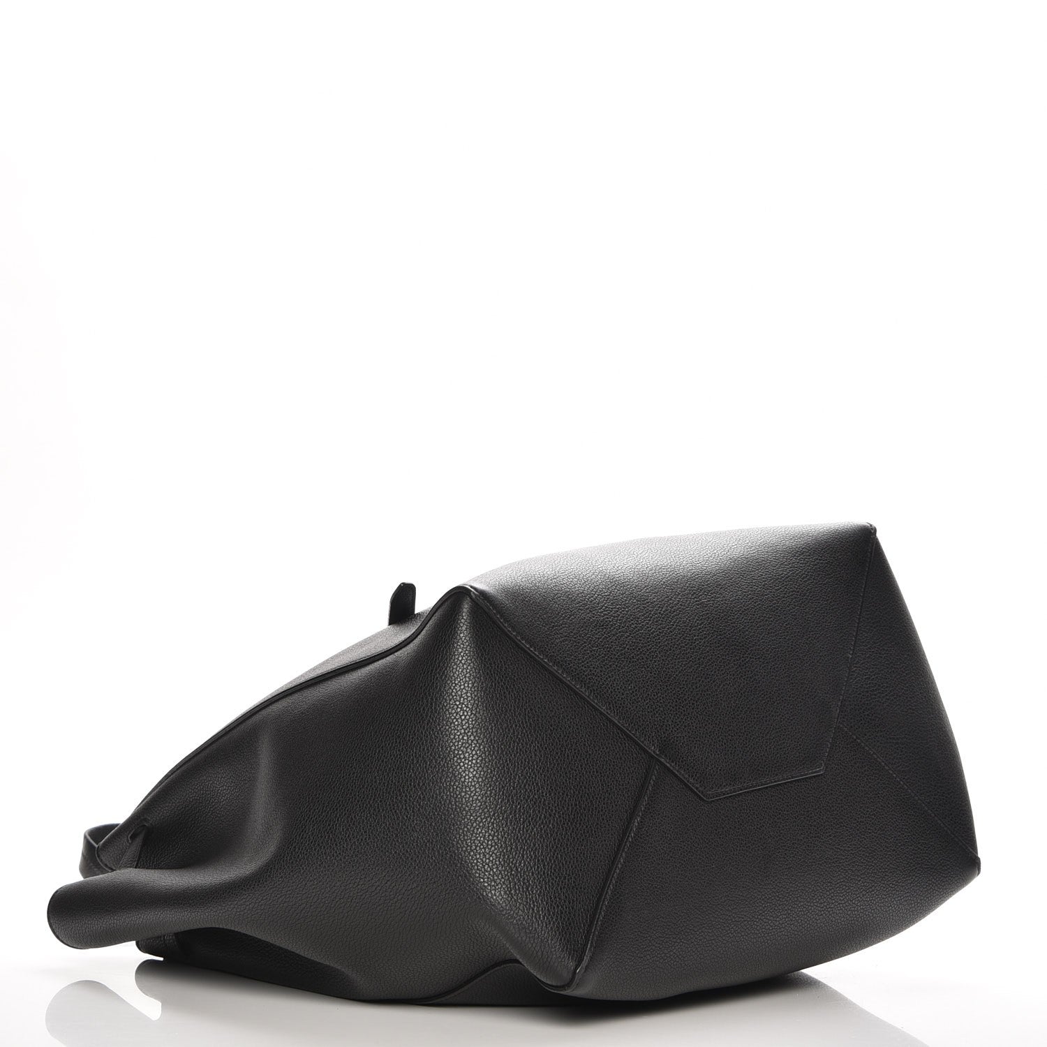 Celine Soft Grained Calfskin Small Belt Cabas Phantom Black 4 of 8