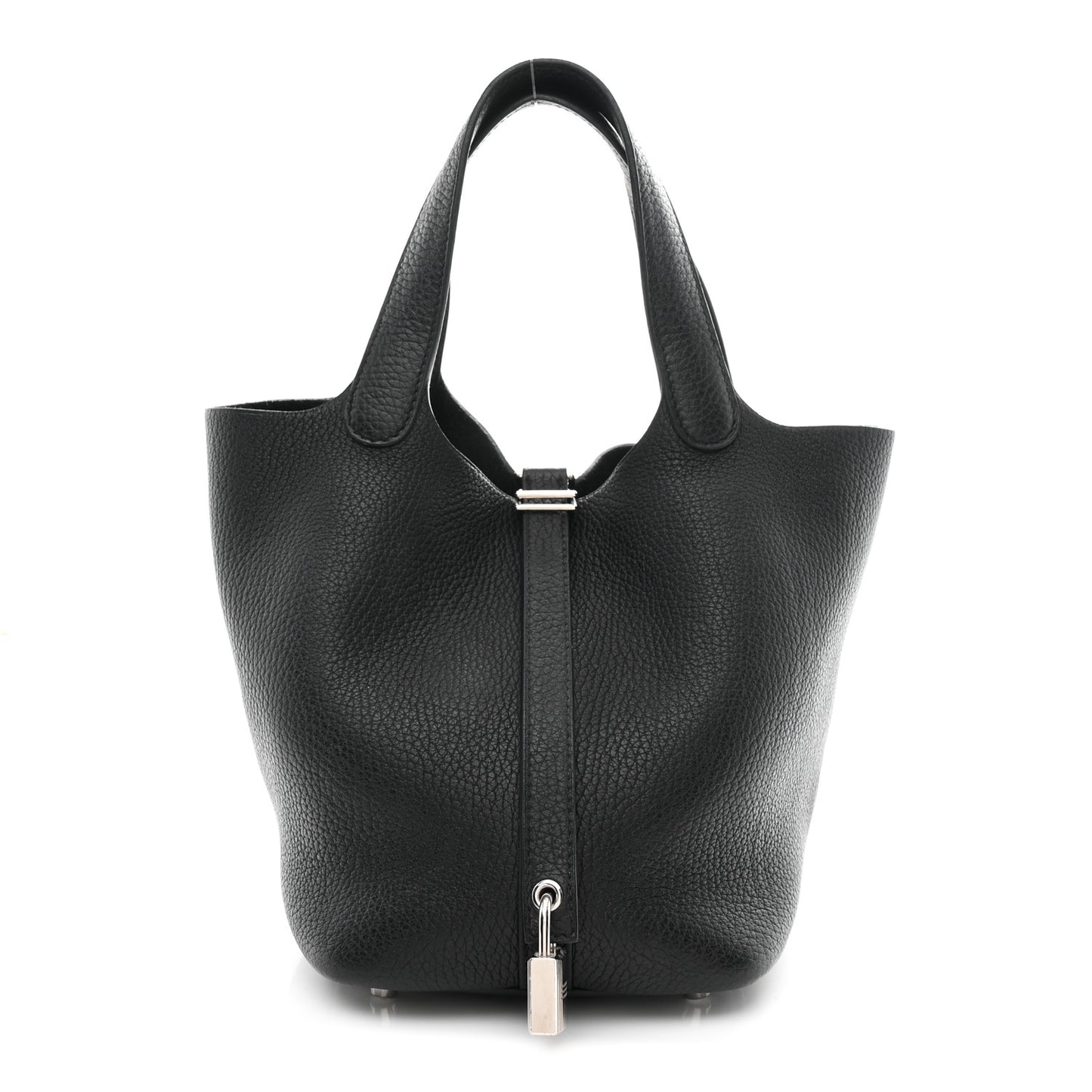 Taurillon Clemence Picotin Lock 18 PM Black Black