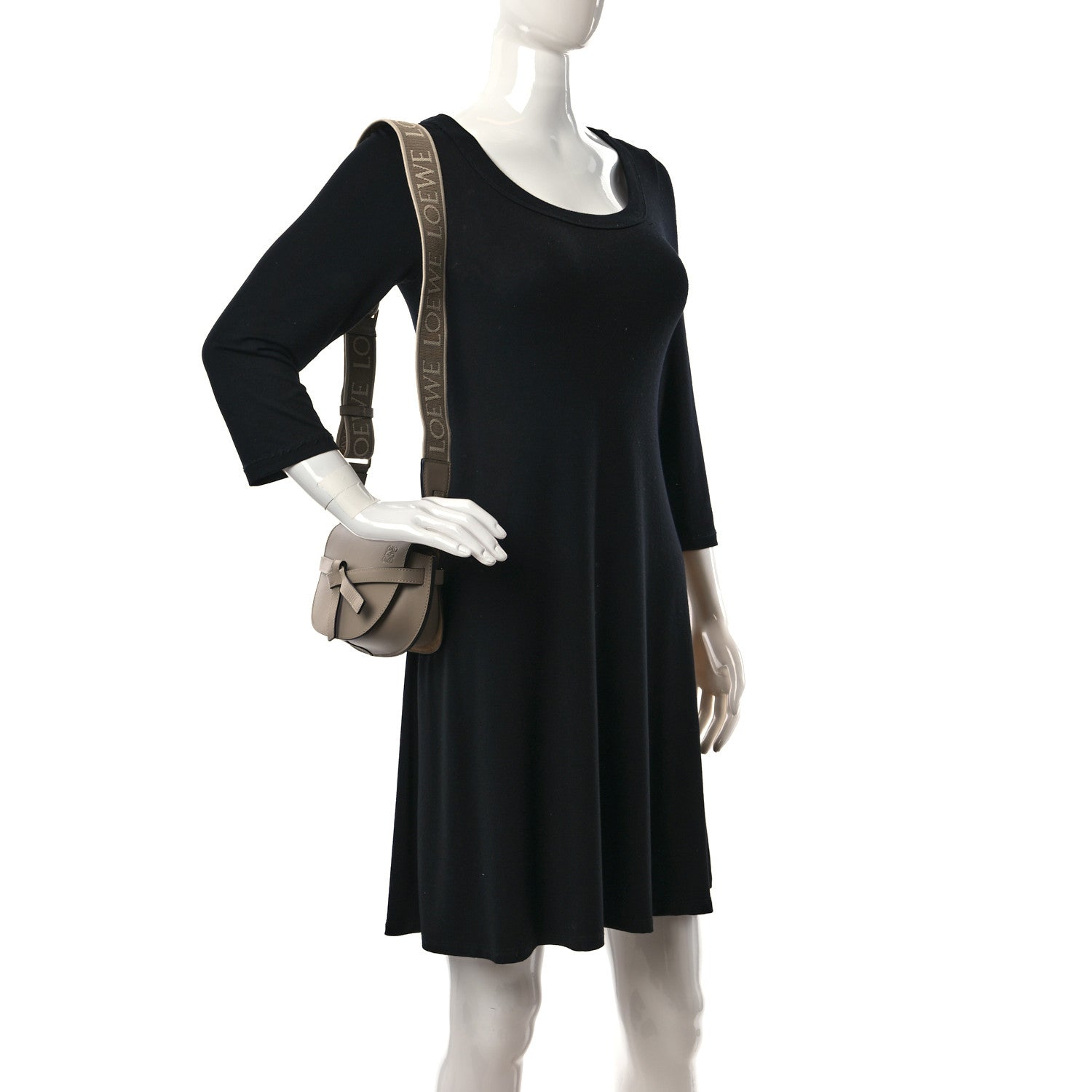 Loewe Calfskin Jacquard Mini Gate Dual Bag Sand 2 of 9