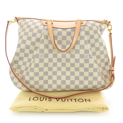 Louis Vuitton Damier Azur Siracusa GM 3 of 7