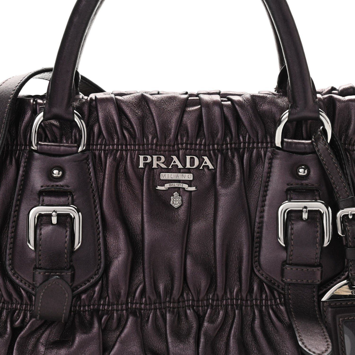 Prada Nappa Gaufre Shopping Satchel Ribes 7 of 9