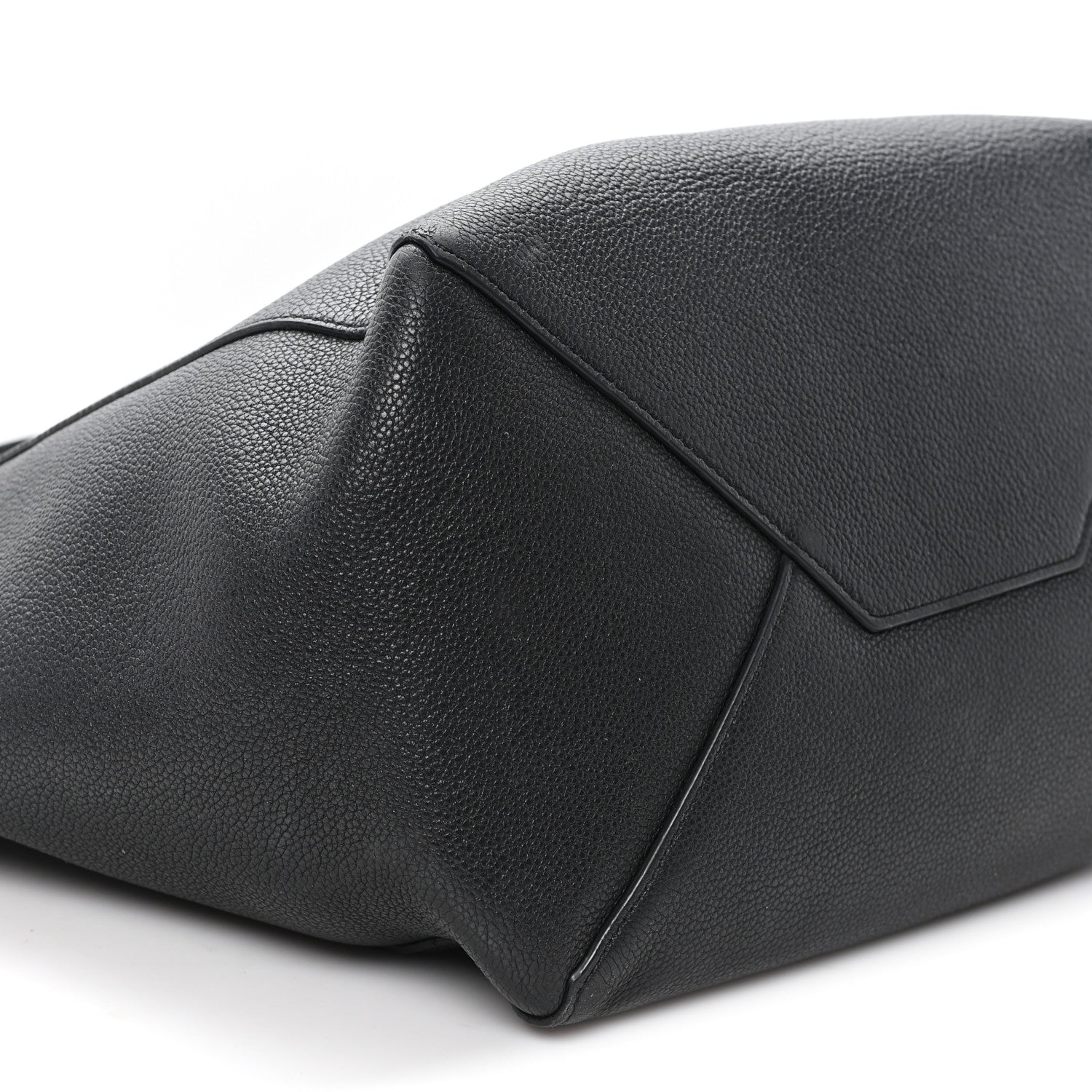 Celine Soft Grained Calfskin Small Belt Cabas Phantom Black 8 of 11