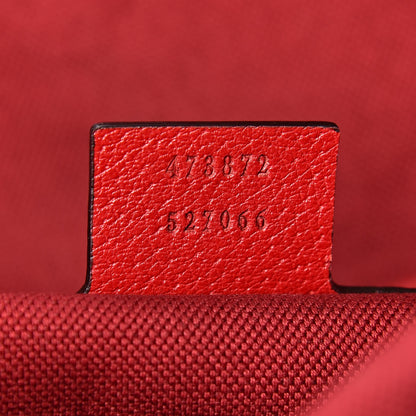 Gucci Canvas Logo Sylvie Stripe Drawstring Backpack Red 7 of 9