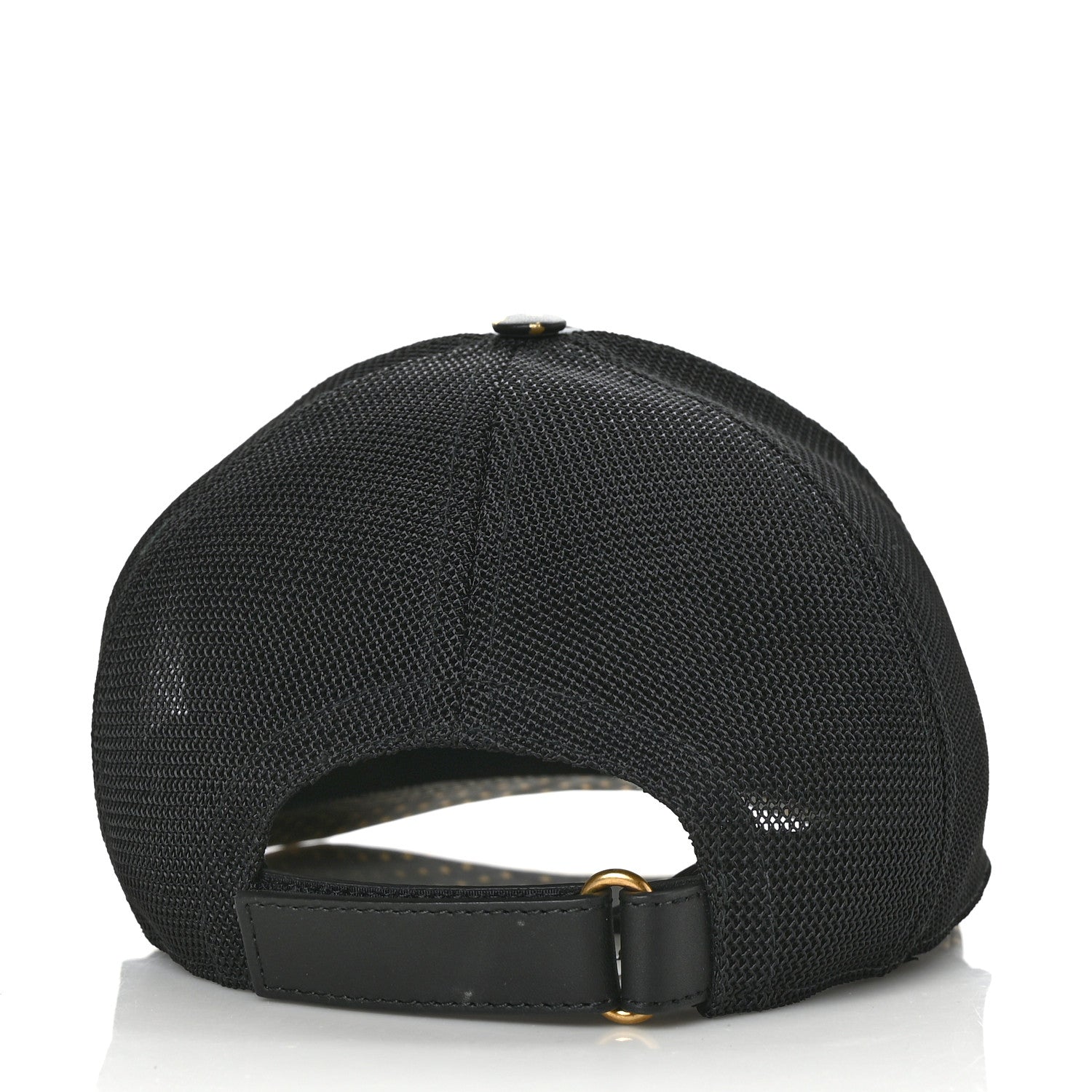 Gucci X SEGA Calfskin GUCCY Stars Baseball Hat L Black Gold 5 of 8