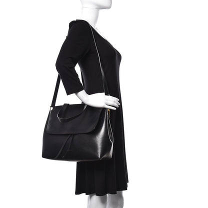 Mansur Gavriel Calfskin Lady Bag Black Flamma 5 of 26