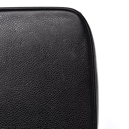 Chanel Caviar CC Vanity Train Case Black 13 of 15
