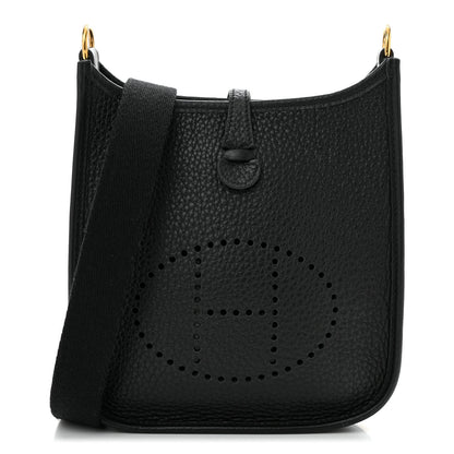 Hermes Taurillon Clemence Evelyne TPM Black 1 of 10