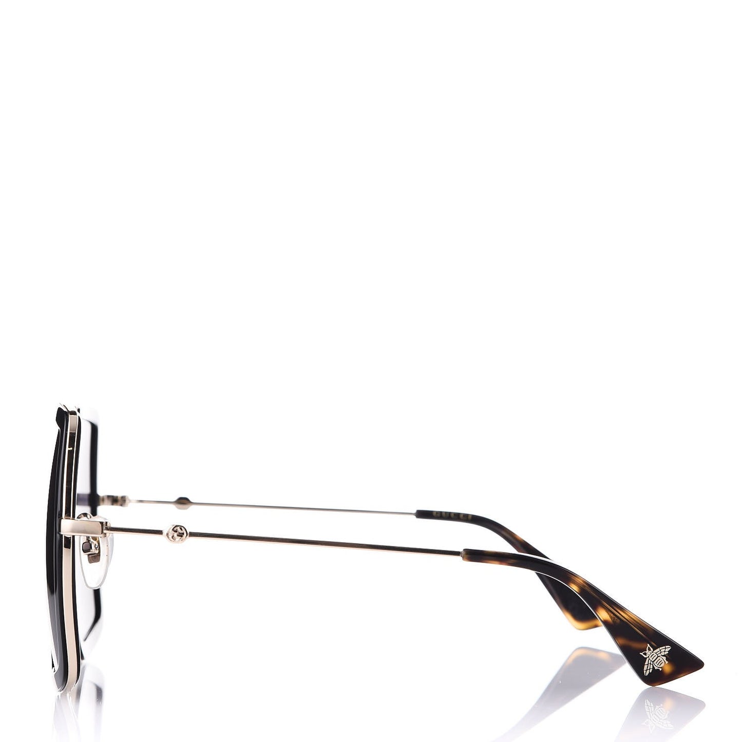 Square Frame GG0106S Sunglasses Black