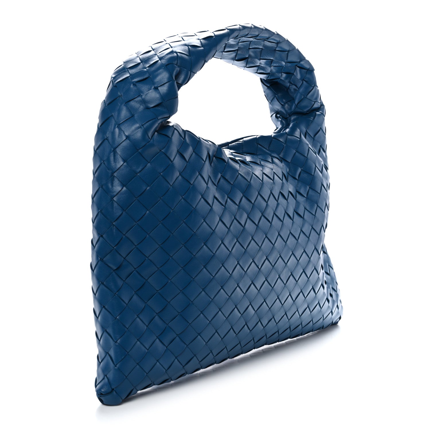 Bottega Veneta Calfskin Intrecciato Small Hop Deep Pacific 3 of 10