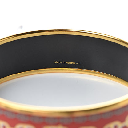 Hermes Enamel Printed Wide Chaine d'Ancre Bracelet 70 5 of 6