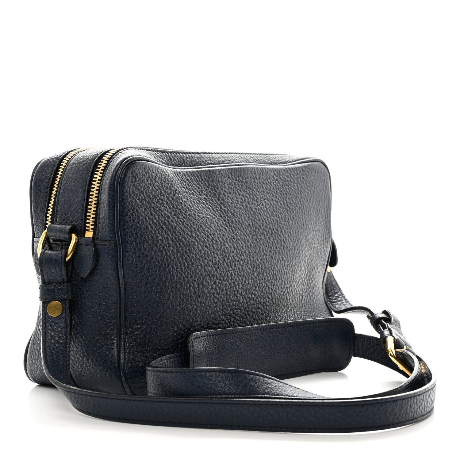 Prada Vitello Daino Camera Crossbody Bag Blue 2 of 11