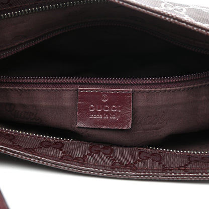 Gucci Imprime Monogram Small Flat Messenger Bag Bordeaux 6 of 11