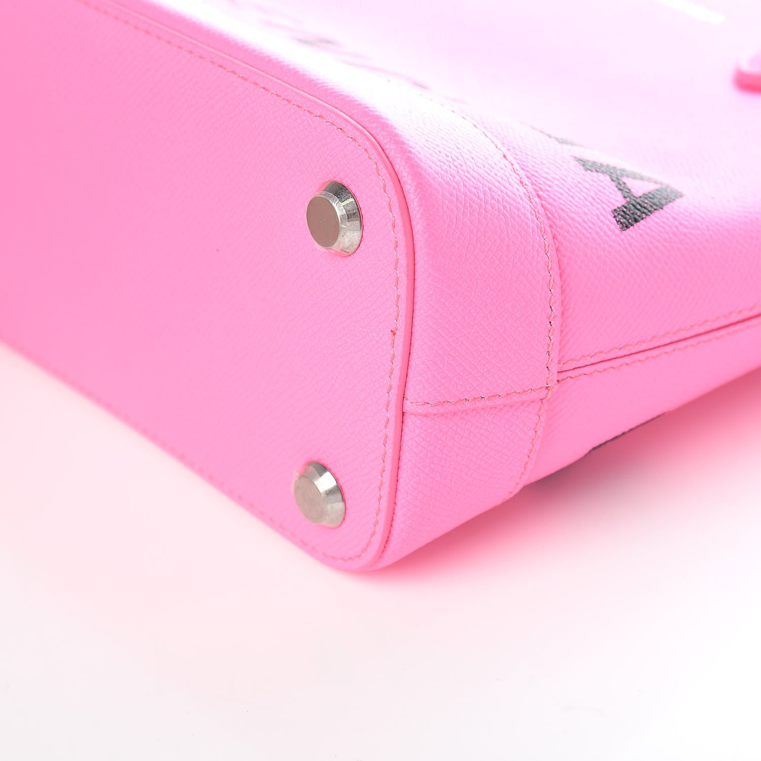 Balenciaga Grained Calfskin Ville Aj Tote XXS Acid Pink 6 of 9