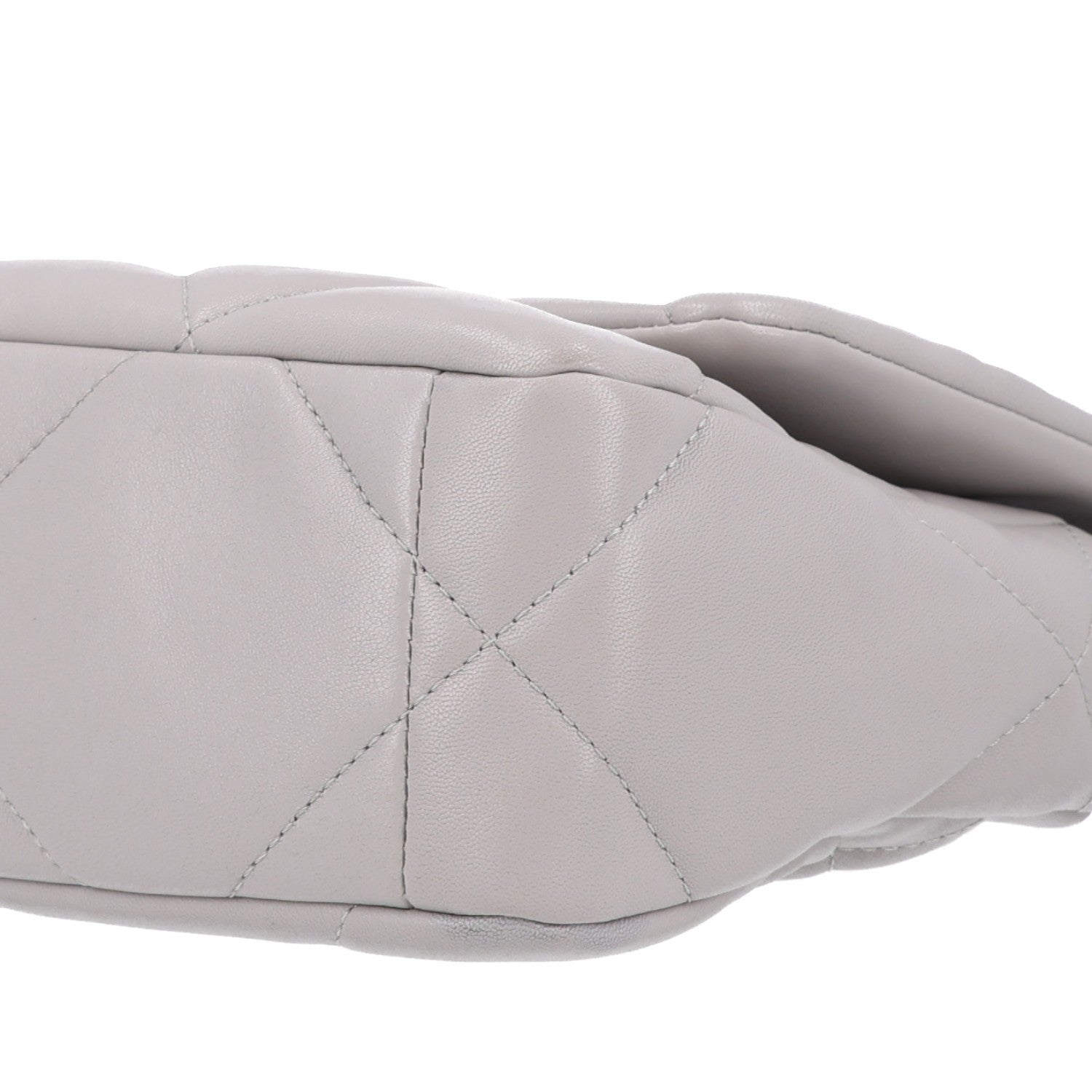 Chanel Lambskin Quilted Medium Chanel 19 Flap Grey 10 of 10