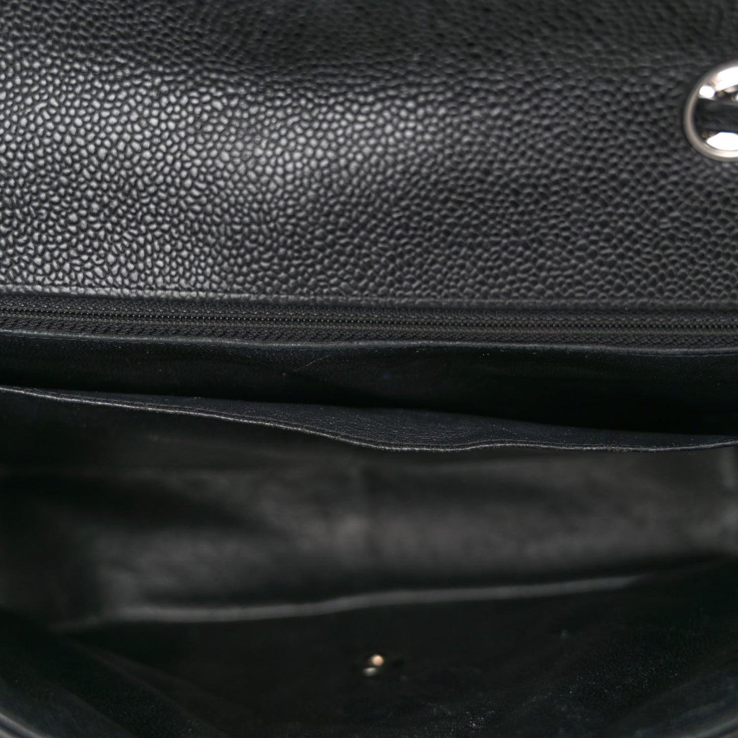 Caviar Quilted Jumbo Single Flap Black