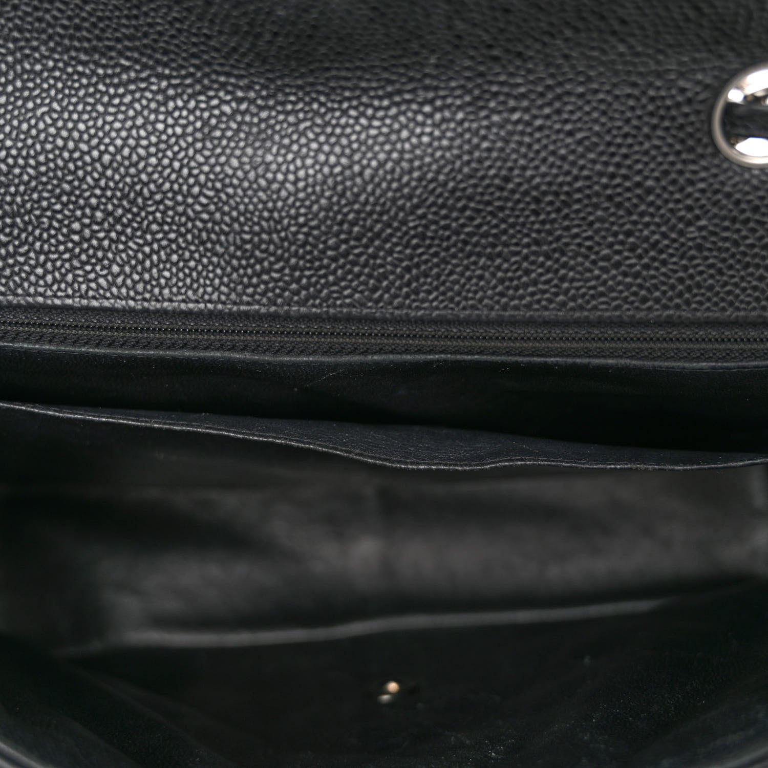 Chanel Caviar Quilted Jumbo Single Flap Black 10 of 10