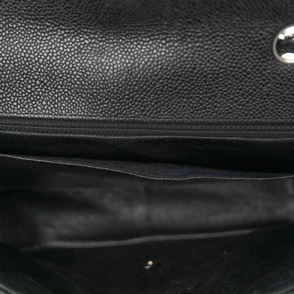 Chanel Caviar Quilted Jumbo Single Flap Black 10 of 10