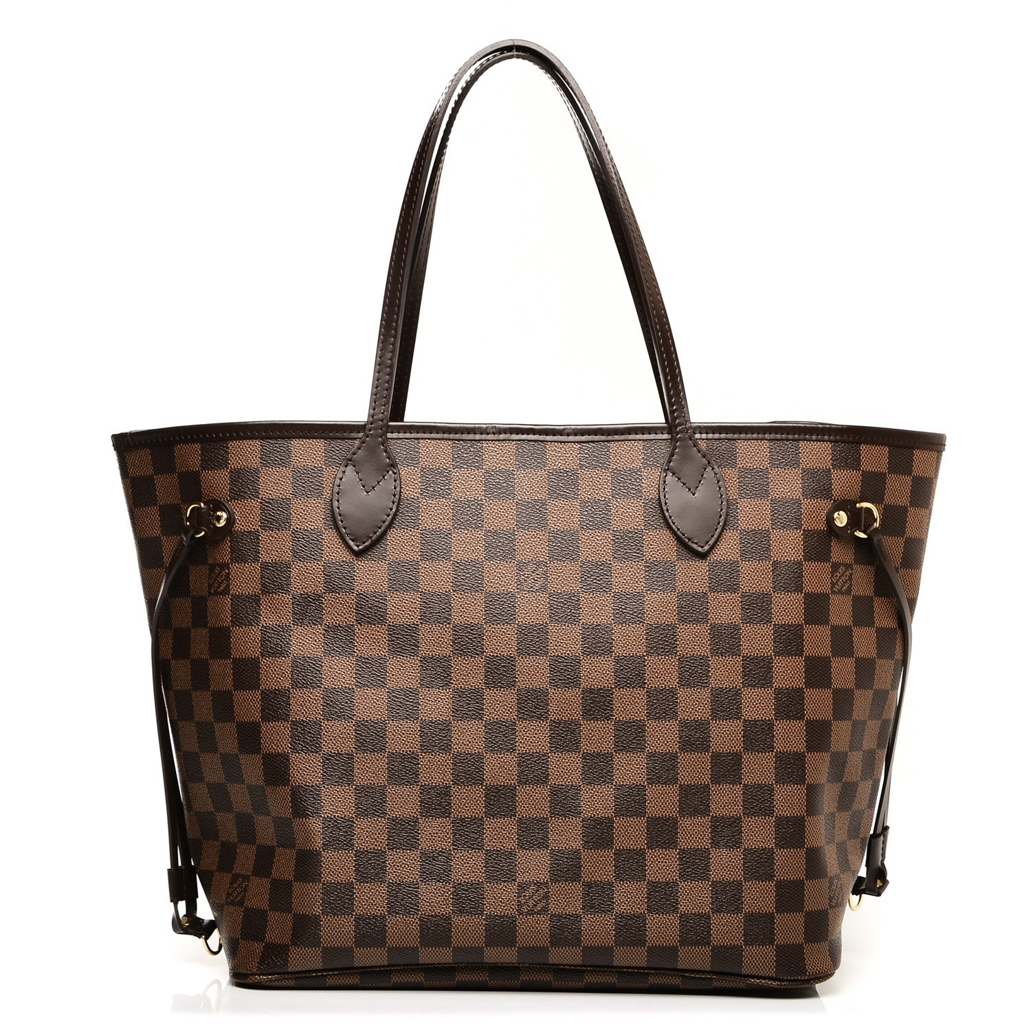 Louis Vuitton Damier Ebene Neo Neverfull MM Rose Ballerine 1 of 7