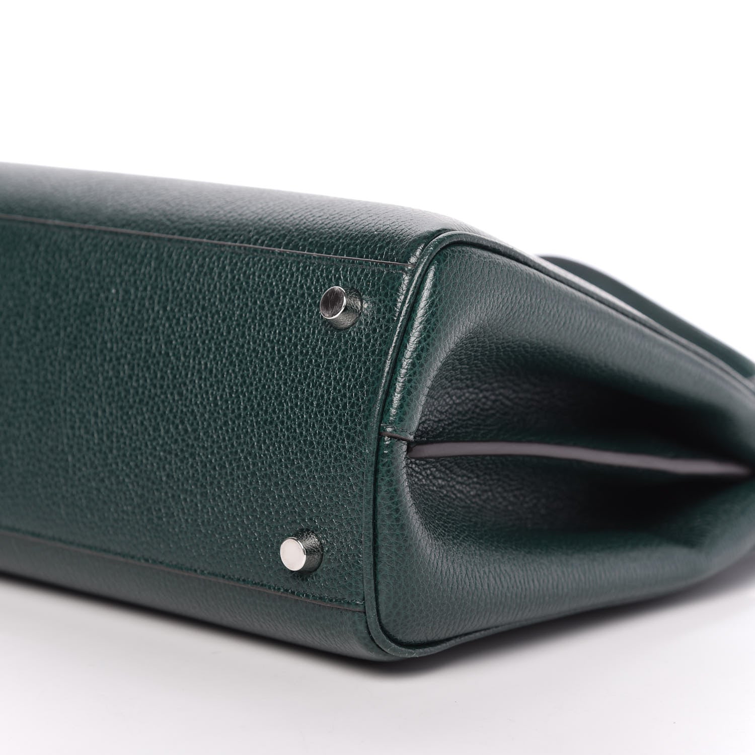 Gucci Grainy Calfskin Small Zumi Top Handle Bag Vintage Green 7 of 9