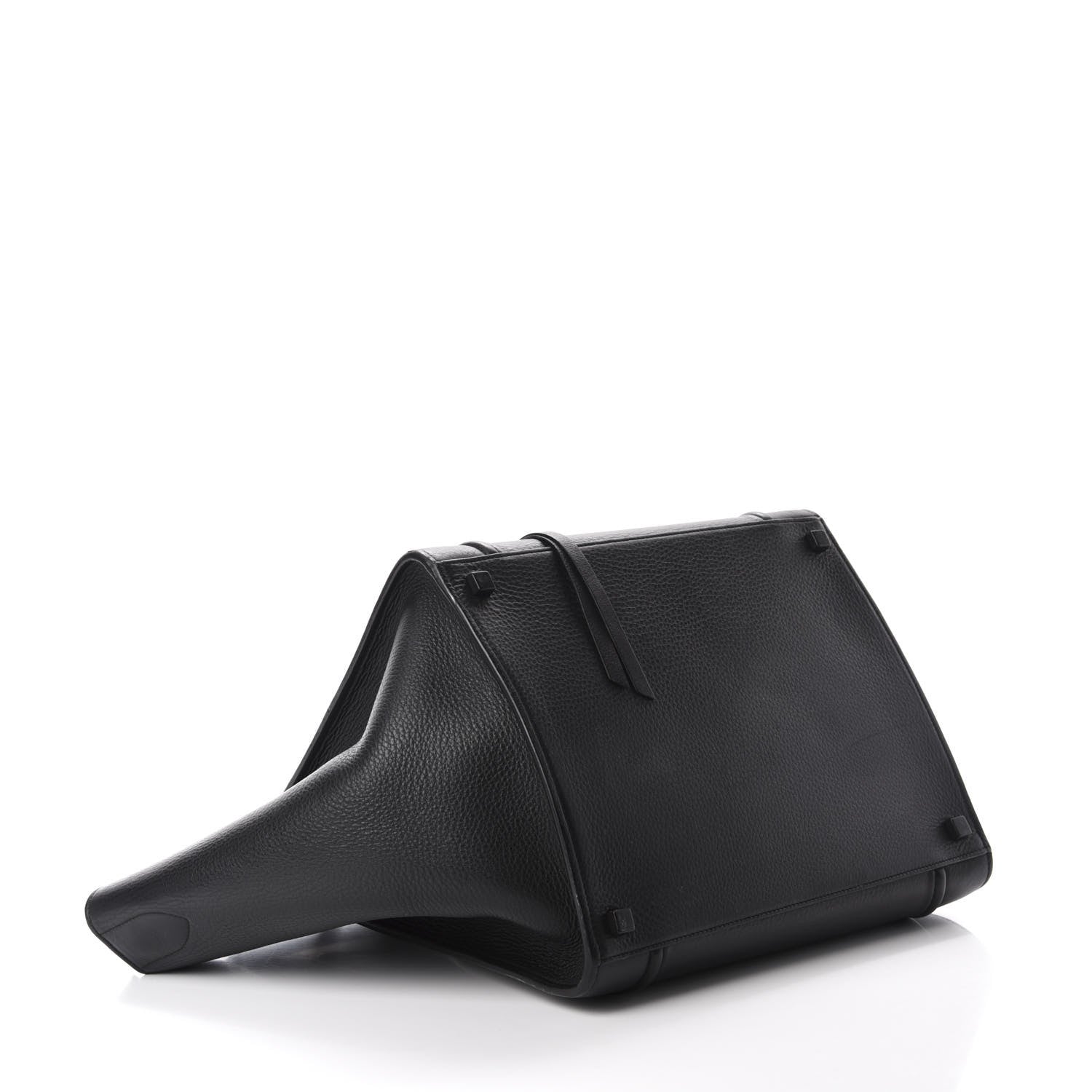 Celine Grained Calfskin Medium Phantom Luggage Black 3 of 8