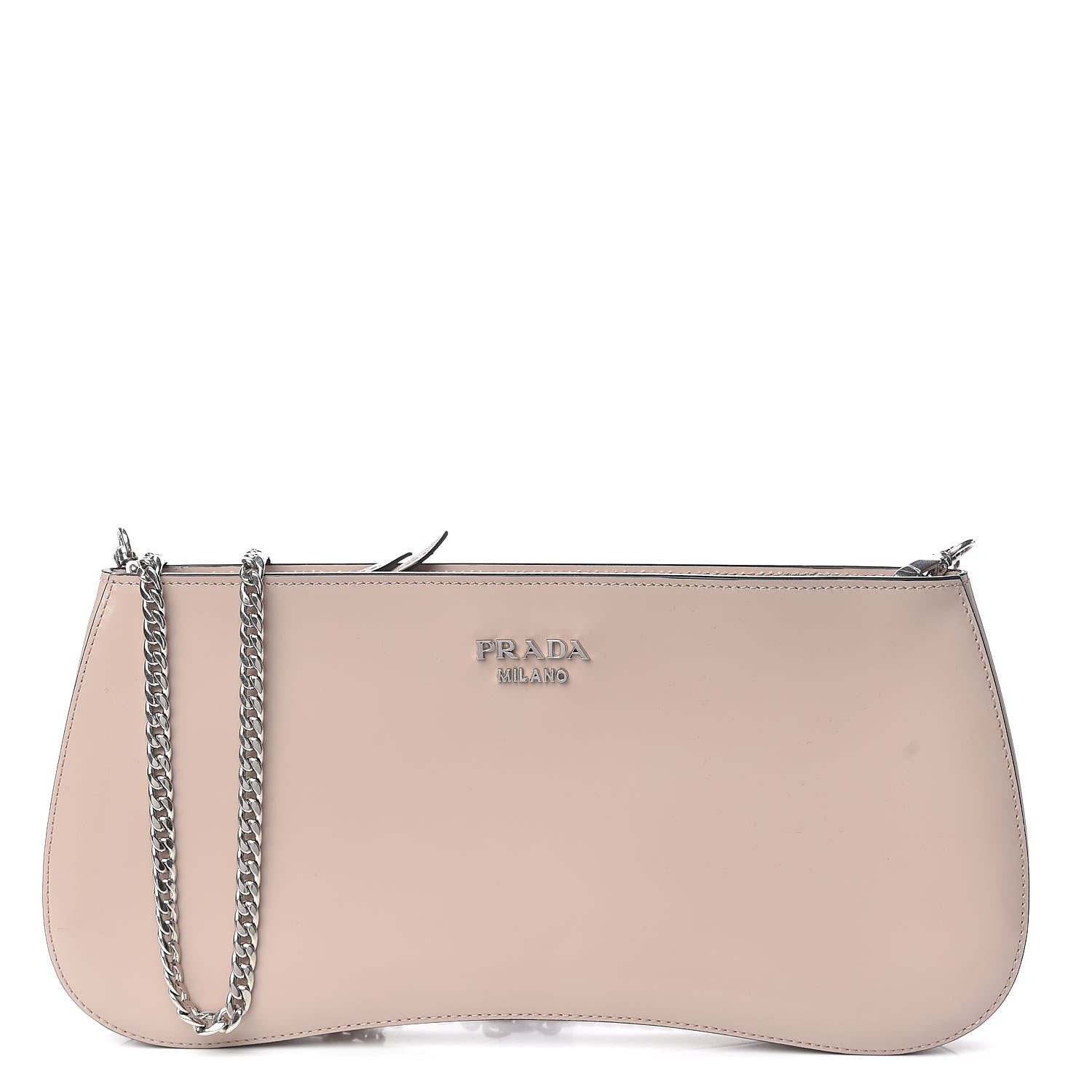 Prada Soft Calf Chain Clutch Cammeo 1 of 12