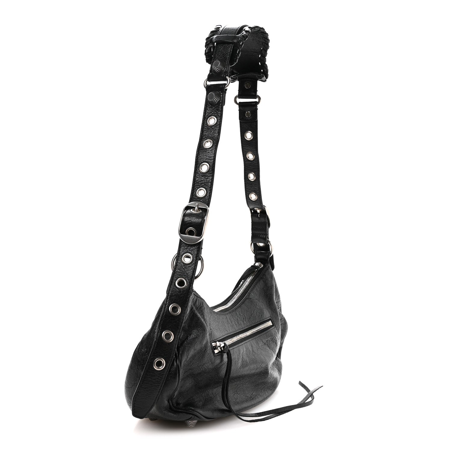Balenciaga Agneau Arena Small Le Cagole Shoulder Bag Black 3 of 10