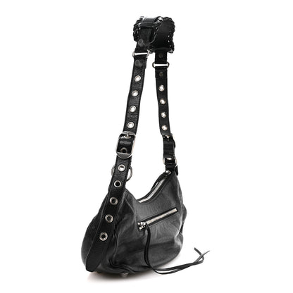 Balenciaga Agneau Arena Small Le Cagole Shoulder Bag Black 3 of 10