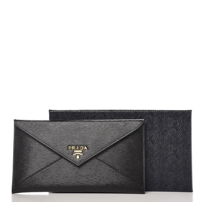 Prada Vitello Move Envelope Wallet Black 7 of 7