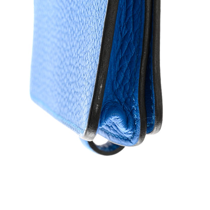 Hermes Togo Dogon Card Case Bleu France 8 of 9