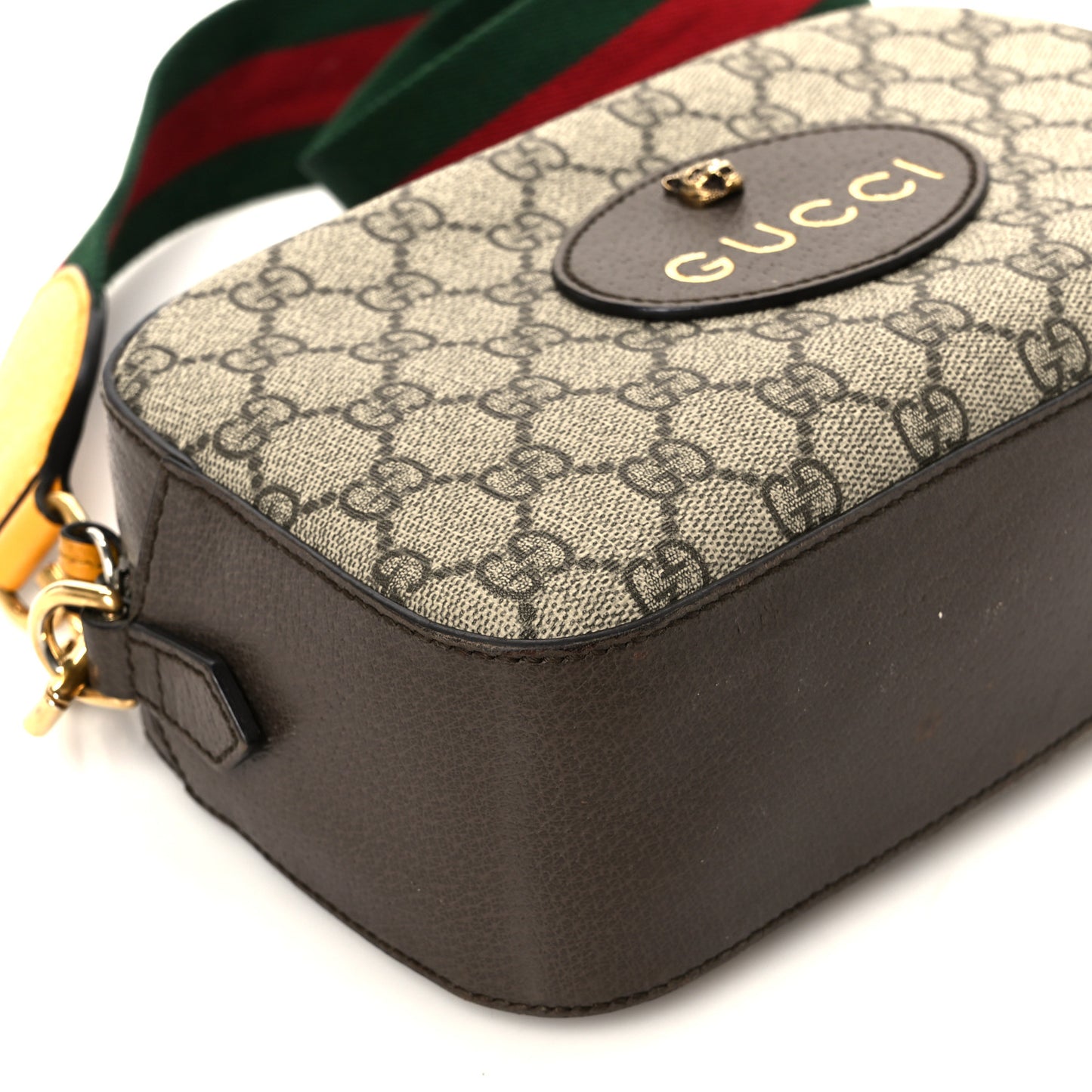 GG Supreme Monogram Web Neo Vintage Shoulder Bag Beige New Acero Crop
