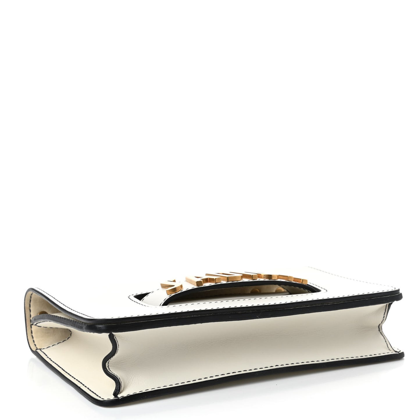 Calfskin J'Adior Chain Flap Bag Off White