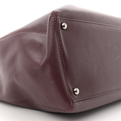 Chanel Calfskin Cerf Executive Shopper Tote Burgundy 10 of 15