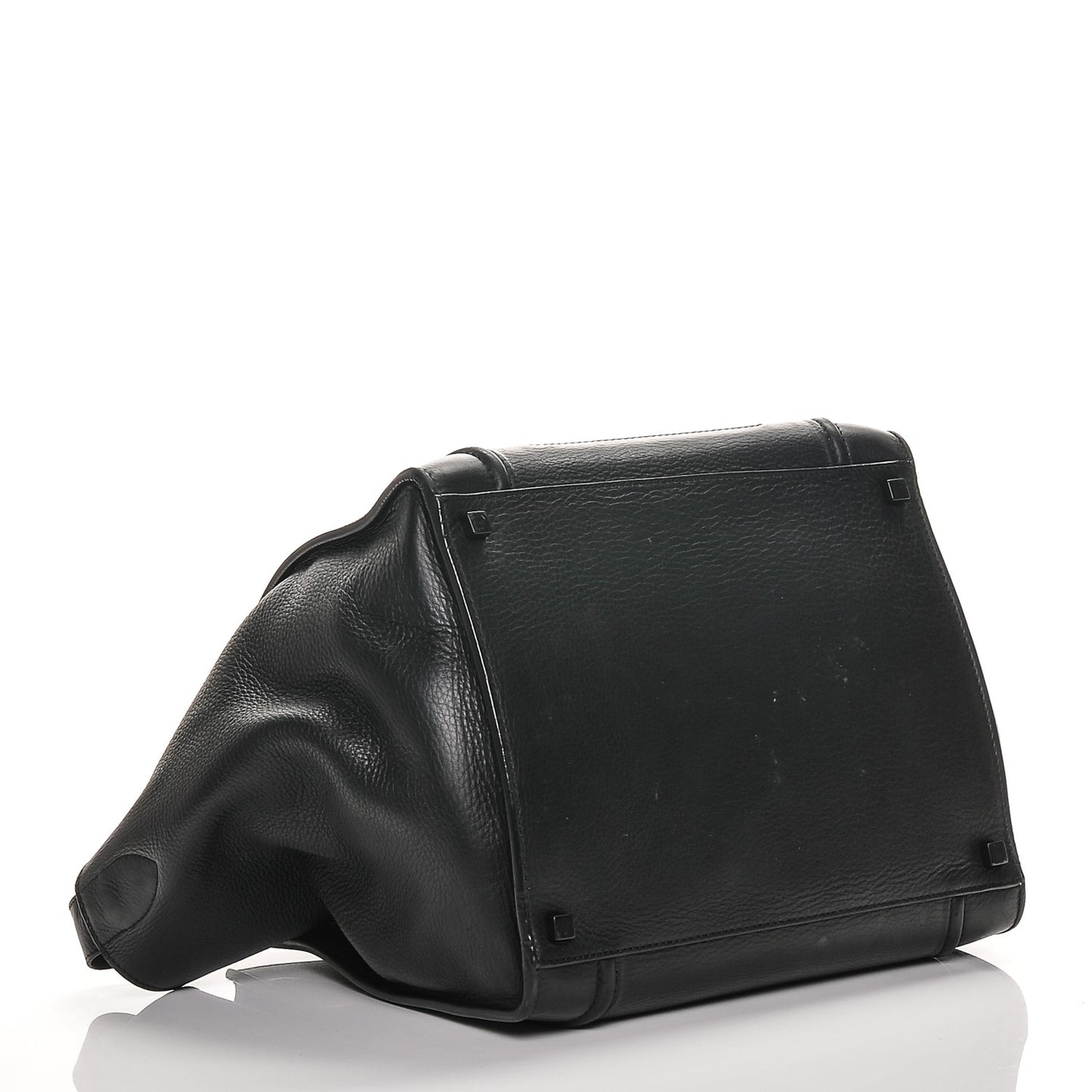 Supple Calfskin Medium Phantom Luggage Black