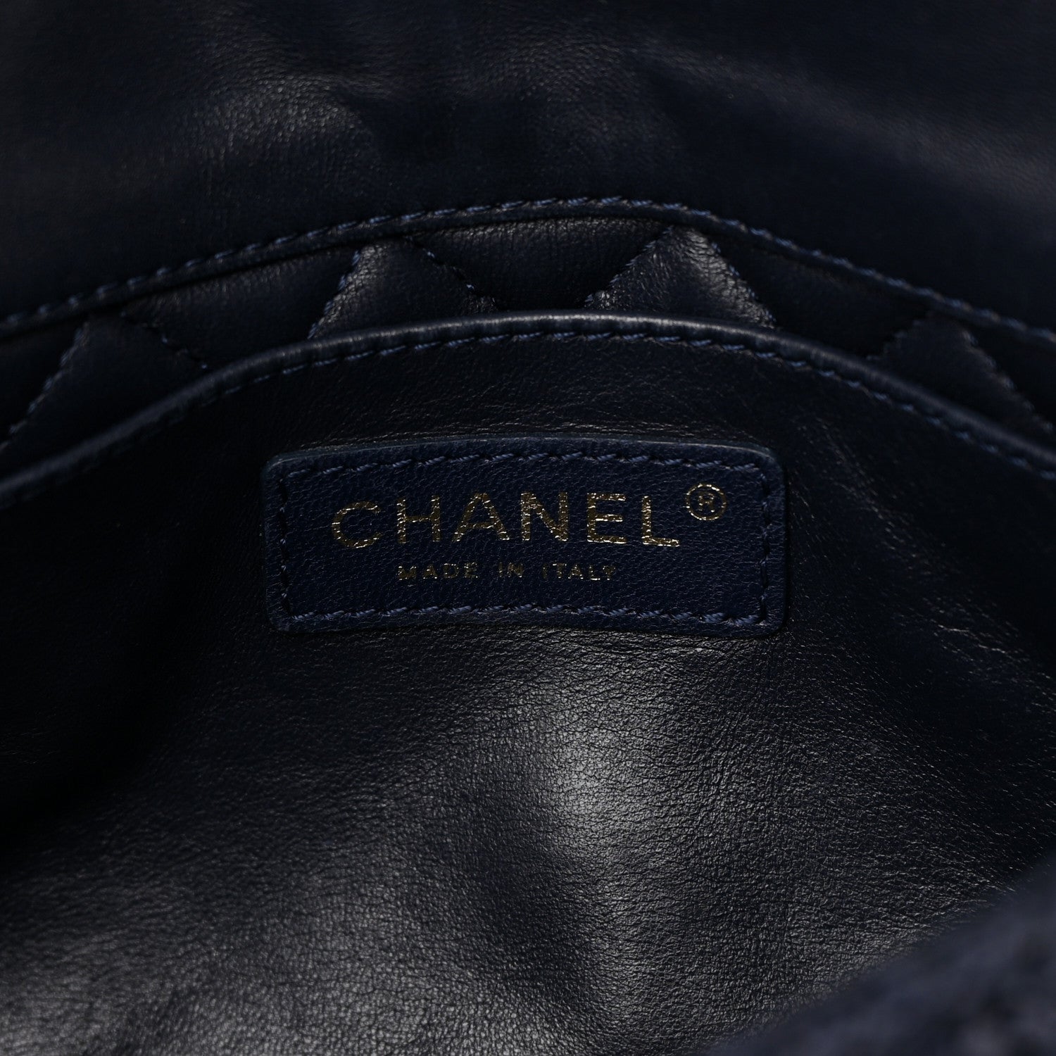 Chanel Woven Nylon Medium Single Flap Blue 6 of 16