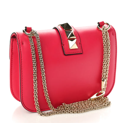 Valentino Garavani Vitello Small Glam Lock Rockstud Flap Deep Fuxia 3 of 9