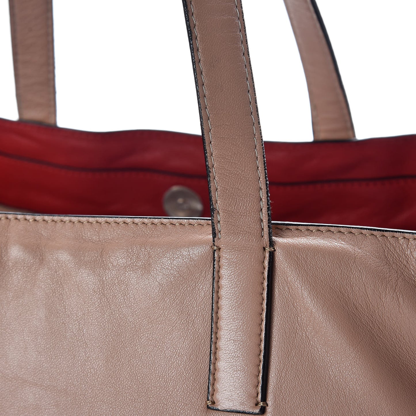 Nappa Medium Rockstud Soft Tote Soft Noisette